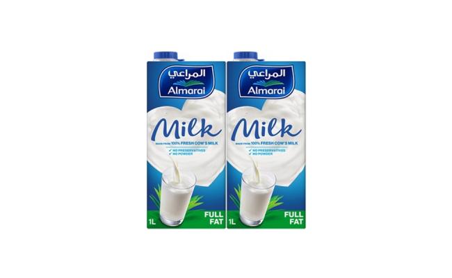 Almarai Milk Full Fat, 1L Pack of 4